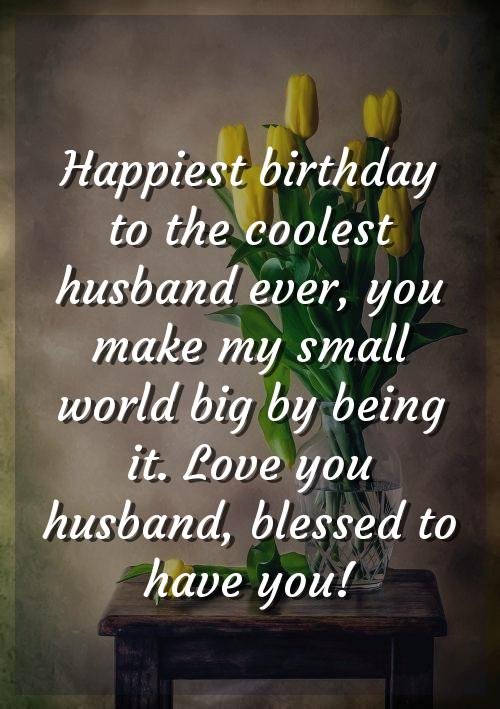 bday wishes for hubby in english